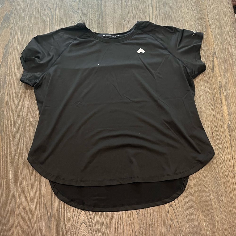 NWOT Tonal Black Short Sleeve Athletic Shirt Size 3X